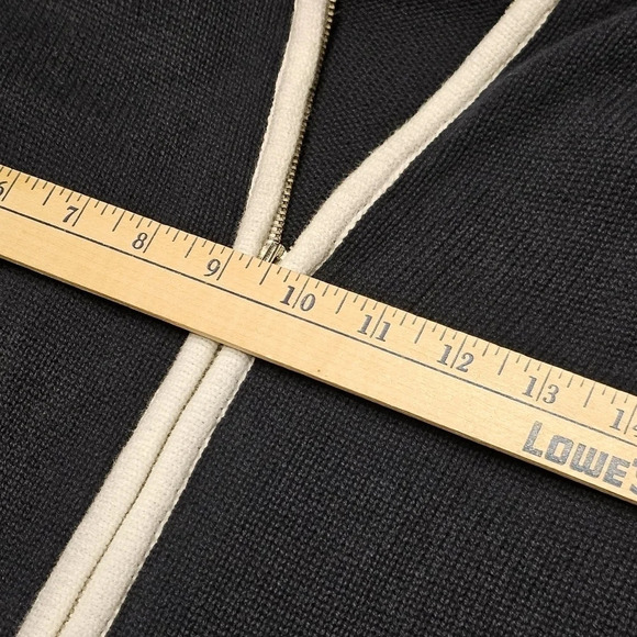 Christopher & Banks Zip Up Sweater with Stars 🌟  on Sleeves Sz Small - Picture 10 of 12